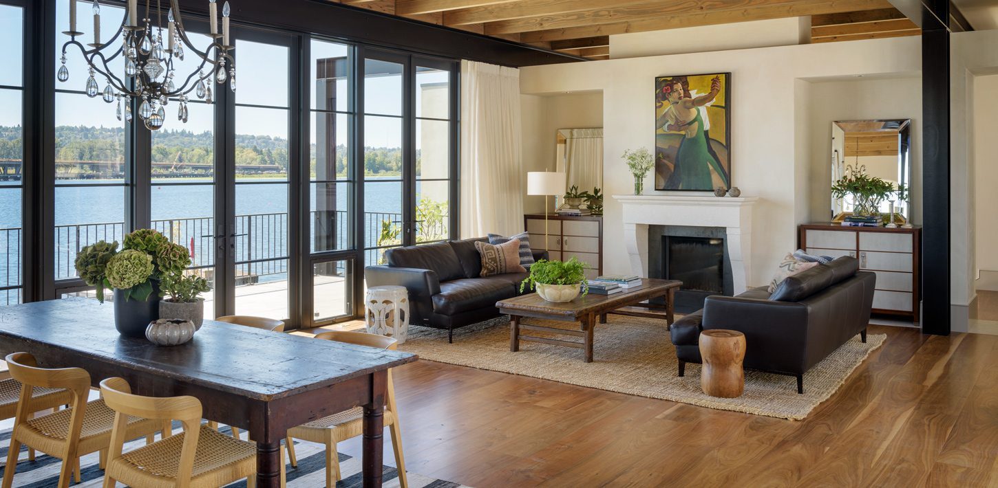 Carlisle Wide Plank Floors in Pepper Residence Living Room, Seattle, WA