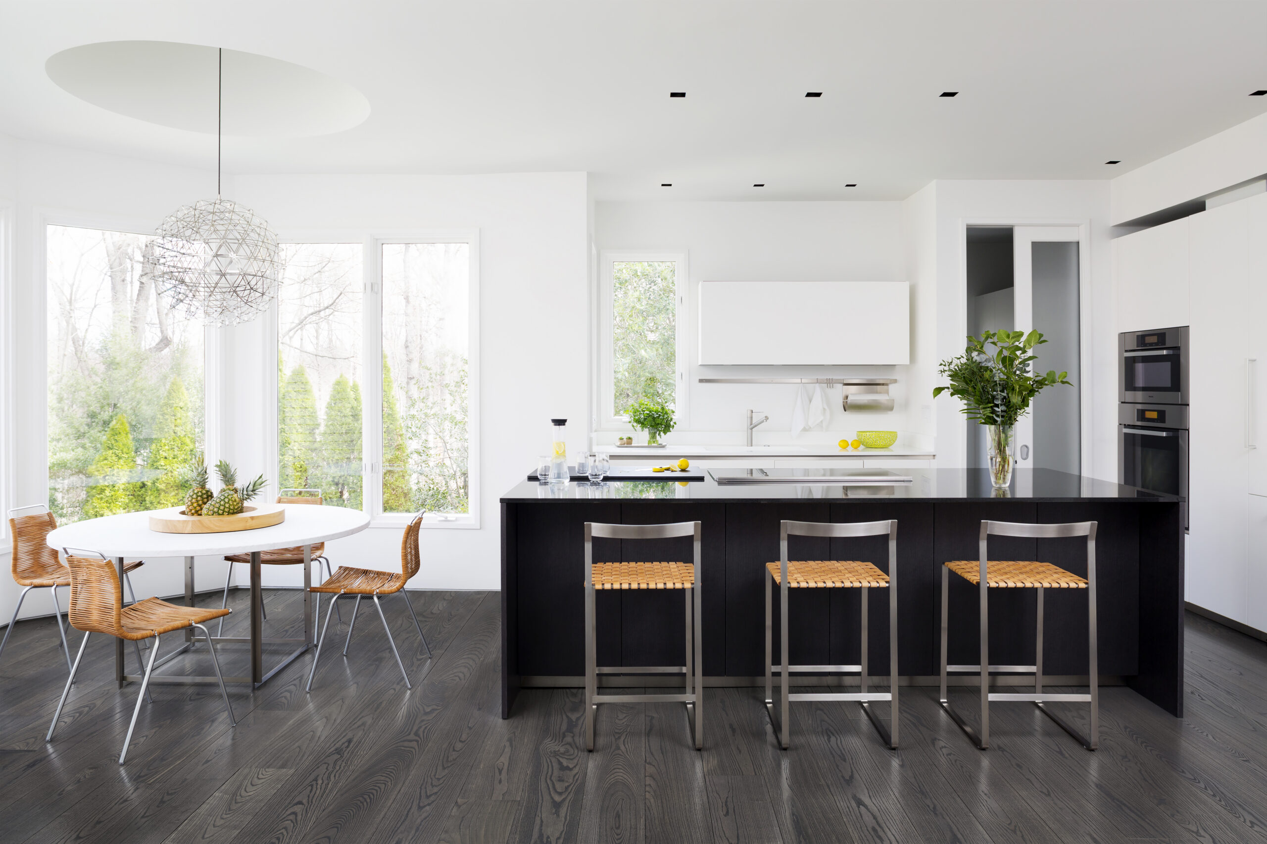 Wooden floor with light and dark planks, modern flooring design