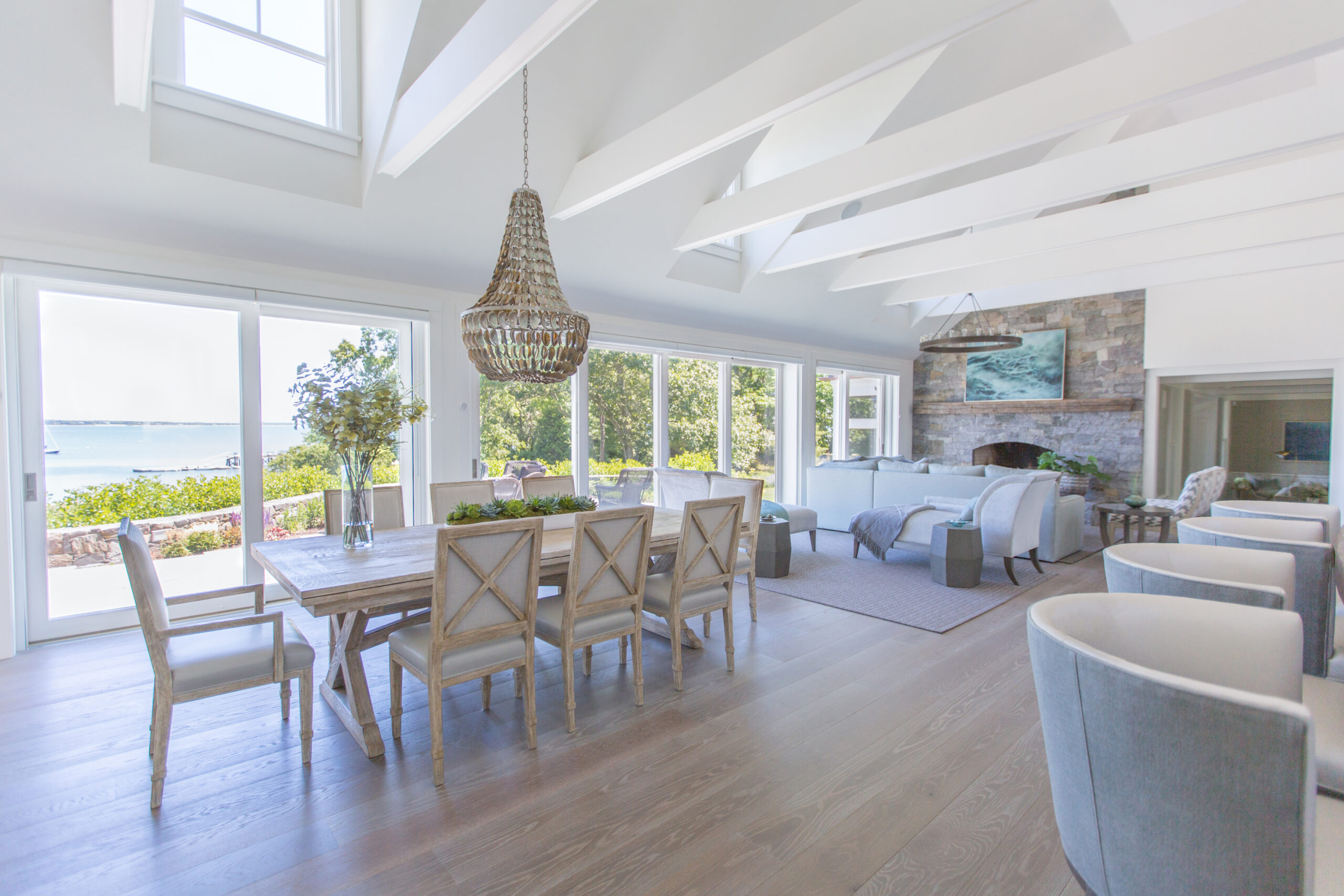 Wooden hardwood flooring in a modern interior setting
